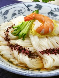 冷やしそうめん 赤しそ風味-レシピのメイン写真