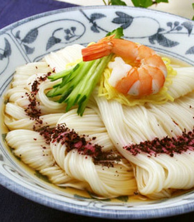 冷やしそうめん 赤しそ風味 by 三島食品 【クックパッド】 簡単