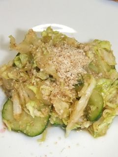 きゅうりとキャベツの胡麻和え-レシピのメイン写真
