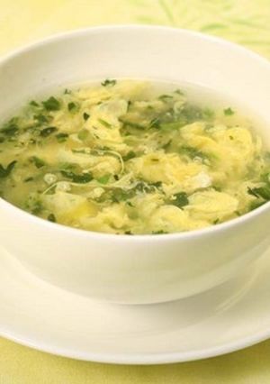 青菜とたまごの彩りスープ-レシピのメイン写真