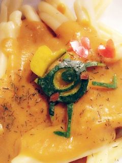 カボチャの皮で作るマイク♡-レシピのメイン写真