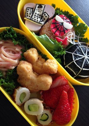 スパイダーマン★キャラ弁-レシピのメイン写真