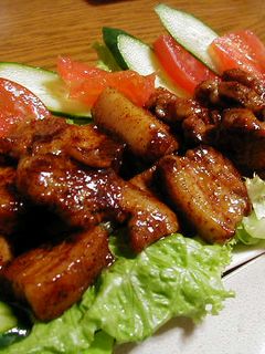 美味しい!豚バラ肉のてりやきサラダ!-レシピのメイン写真