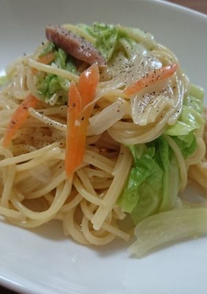 簡単にできる春キャベツのクリームパスタ。-レシピのメイン写真