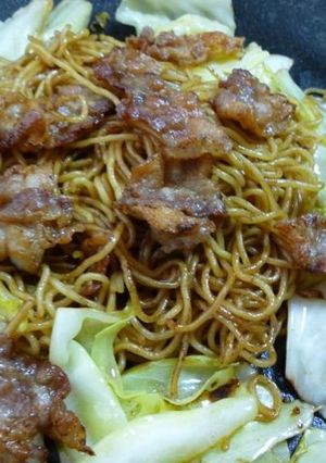 お肉がカリカリ！サクサク！の焼そば-レシピのメイン写真