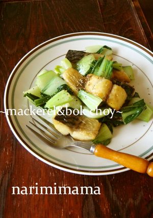 塩鯖とチンゲン菜の洋風炒め-レシピのメイン写真