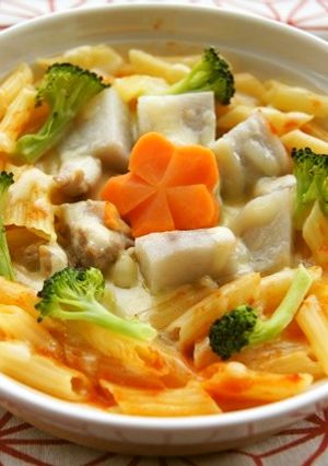 リメイク＊煮物でトマトペンネチーズ焼き-レシピのメイン写真