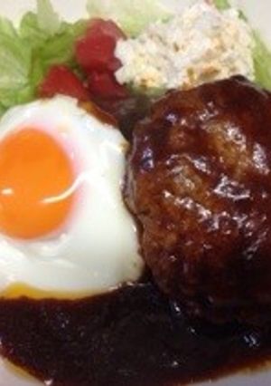 すごく簡単ロコモコ-レシピのメイン写真