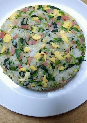 小松菜としらすの炒飯-レシピのメイン写真