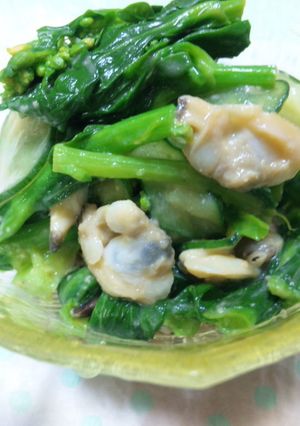あさりと菜花の辛子酢味噌-レシピのメイン写真