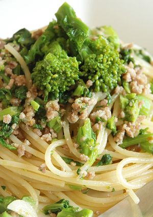 菜の花のパスタ 柚子こしょう味-レシピのメイン写真