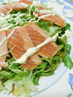 炙りサーモン わさびソース どすぇ-レシピのメイン写真