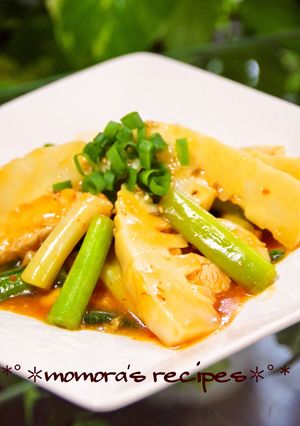 簡単おかず♬分葱と鶏胸肉でマーボー竹の子-レシピのメイン写真