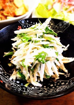 大根と水菜のタラマヨサラダ-レシピのメイン写真