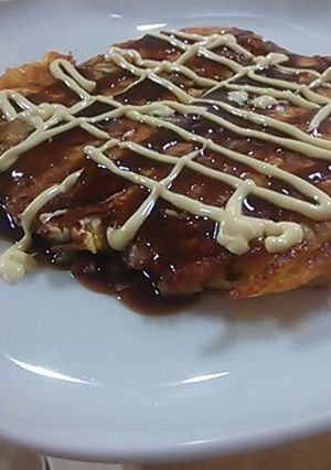 ☆リメイク☆鍋のあまりDEお好み焼き!-レシピのメイン写真