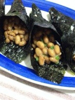 海苔巻き納豆-レシピのメイン写真