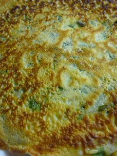 カリモチ♪にらと玉ねぎのお焼き-レシピのメイン写真