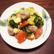 ふんわりたまごと春野菜の炒め物