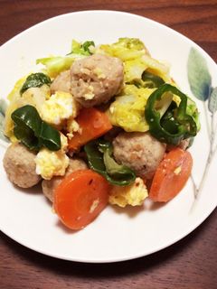 ふんわりたまごと春野菜の炒め物-レシピのメイン写真