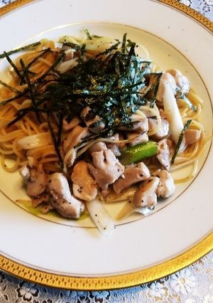 白葱とチキンのゆずポンパスタ-レシピのメイン写真