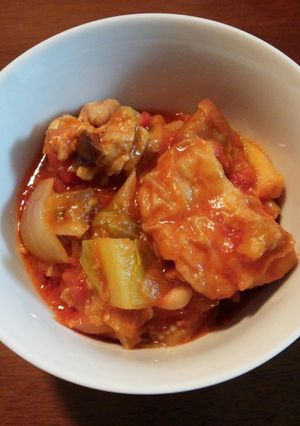 鶏肉のトマト煮込み~残りはカレー♪-レシピのメイン写真