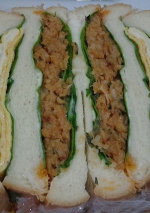 余った餃子でミートサンドイッチ-レシピのメイン写真