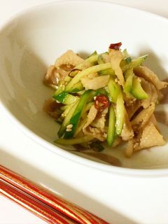 鶏皮ときゅうりのナムル風サラダ-レシピのメイン写真