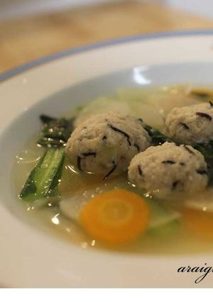 生姜風味の鶏団子スープ-レシピのメイン写真