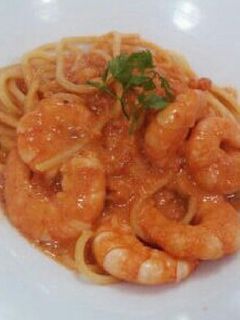 えびプリ☆トマトクリームパスタ-レシピのメイン写真