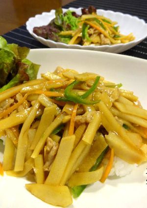 チンジャオロース丼-レシピのメイン写真