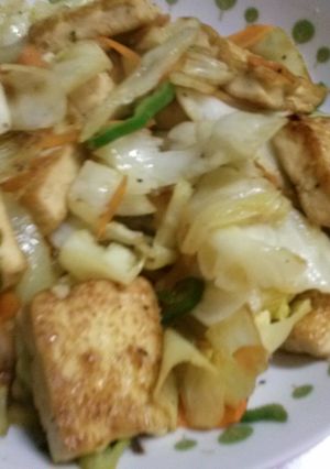 木綿豆腐でヘルシー野菜炒め-レシピのメイン写真