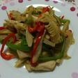筍☆牛蒡☆鶏むね肉の簡単オイスターソース
