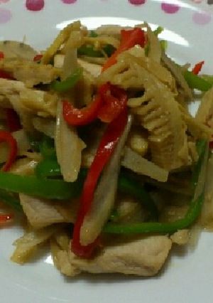 筍☆牛蒡☆鶏むね肉の簡単オイスターソース-レシピのメイン写真