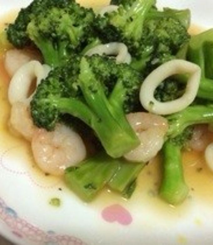 ブロッコリーとシーフードミックス中華炒め-レシピのメイン写真