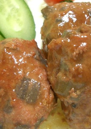 れんこん照り焼きハンバーグ-レシピのメイン写真