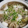 土鍋で肉豆腐うどん(^w^)