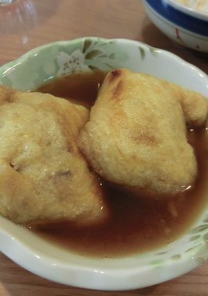 ヘルシーでガッツリ!!肉詰め油揚げの煮物-レシピのメイン写真