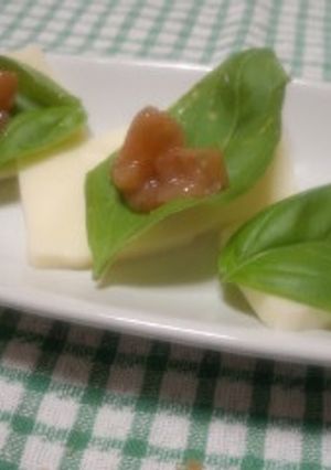 チーズとバジルの前菜-レシピのメイン写真