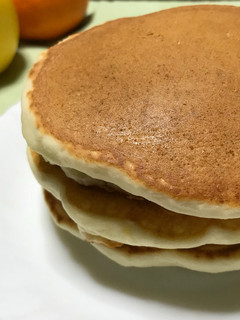 簡単もちもちホットケーキ♡卵なし牛乳なし-レシピのメイン写真