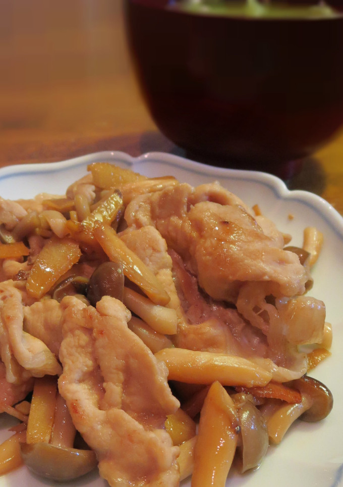 豚としめじ✿シンプルしょうが焼き-レシピのメイン写真