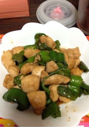 塩麹ささみとピーマンの醤油炒め-レシピのメイン写真