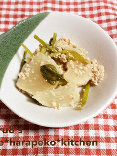 ♪かぶto鶏そぼろの煮物♪-レシピのメイン写真