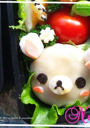 キャラ弁おかず☆ハンバーグでコリラ-レシピのメイン写真