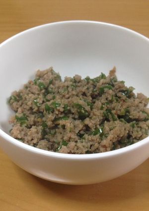 ピーマンと豚の味噌そぼろ-レシピのメイン写真