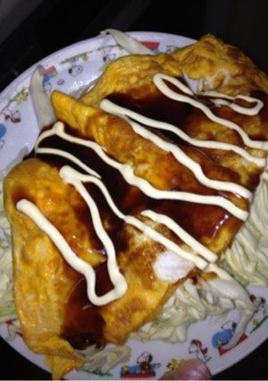 簡単時短料理！キャベツに卵のせ！-レシピのメイン写真