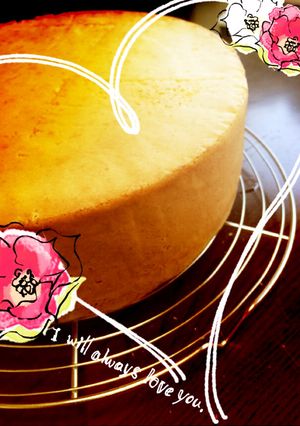 大きめ基本のスポンジケーキ 27cm型-レシピのメイン写真