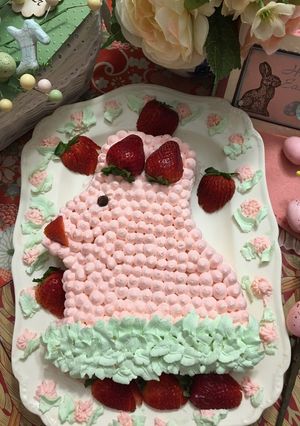 イースター バニー ケーキ-レシピのメイン写真