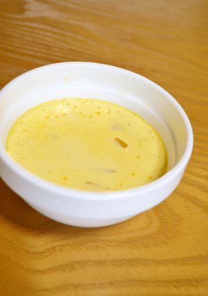 離乳食*中期～『かぼちゃの茶碗蒸し』-レシピのメイン写真