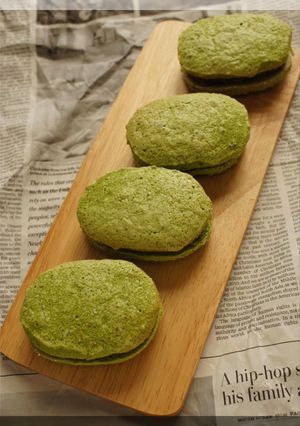 * フランス菓子 ♥ 抹茶ダックワーズ♪-レシピのメイン写真