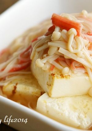 ヘルシー♪豆腐の素焼き和風あんかけ-レシピのメイン写真